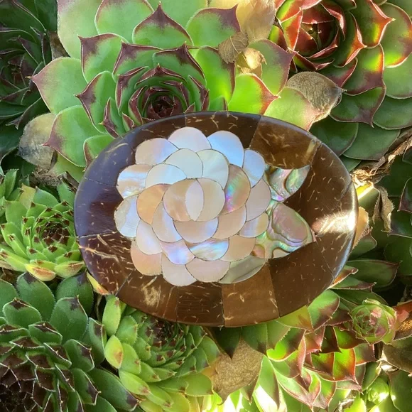 Spectacular Vintage Abalone Inlay Flower Design Belt Buckle Mexico | Accessories | Spectacular Vintage Abalone Inlay  main image 3